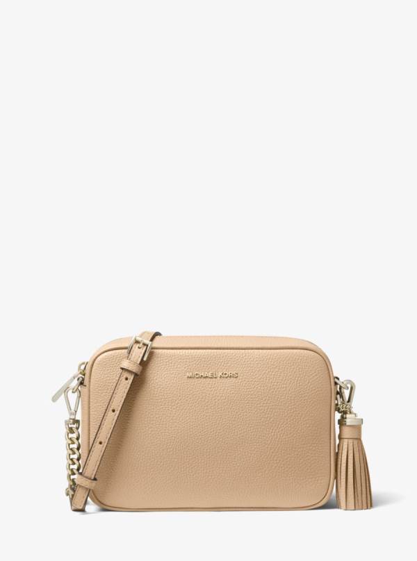 Damske Crossbody Kabelka Michael Kors Ginny Medium Pebbled Leather Hnede - Kabelky Michael Kors Outlet | KNPAQ-8637